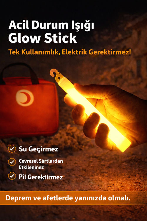 Glow Stick Acil Durum Işığı - Tek Kullanımlık